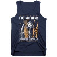 I Do Not Think Therefore I Do Not Am Japanese Possum Tank Top
