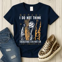 I Do Not Think Therefore I Do Not Am Japanese Possum Womens T-Shirt
