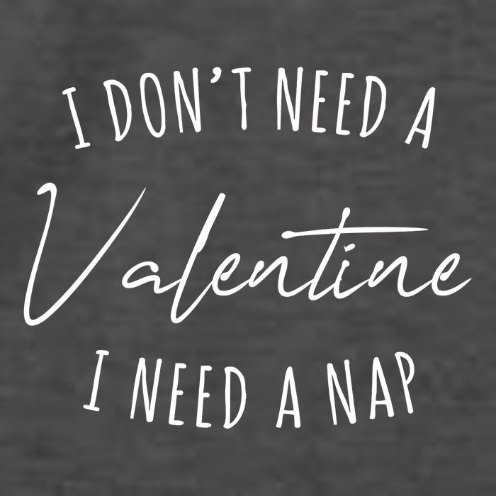 I Dont Need A Valentine I Need A Nap Funny Vector Backpack