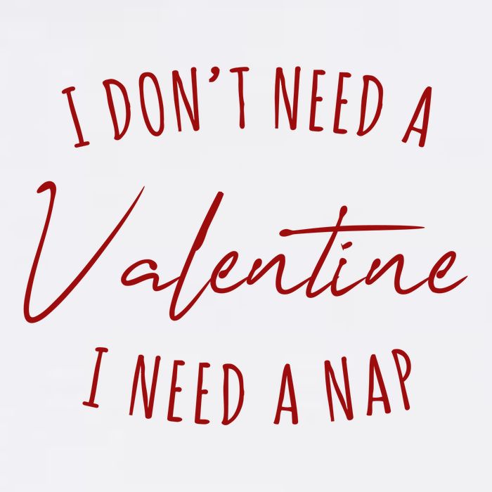 I Dont Need A Valentine I Need A Nap Funny USA-Made Doggie Bandana