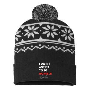 I Do Not Aspire To Be Humble Kamala Harris Eletion 2024 USA-Made Snowflake Beanie