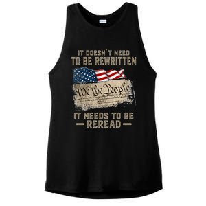 It Doesnt Need To Be Rewritten It Needs To Be Reread Ladies PosiCharge Tri-Blend Wicking Tank