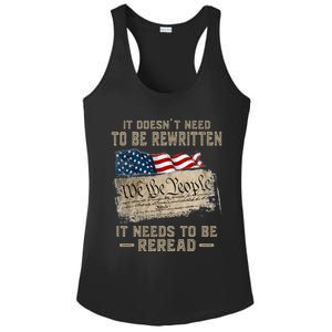 It Doesnt Need To Be Rewritten It Needs To Be Reread Ladies PosiCharge Competitor Racerback Tank