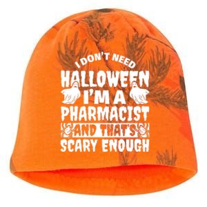 I Dont Need Halloween Im A Pharmacist And ThatS Scary Enough Halloween Funny Kati - Camo Knit Beanie