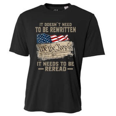 It Doesnt Need To Be Rewritten It Needs To Be Reread Cooling Performance Crew T-Shirt