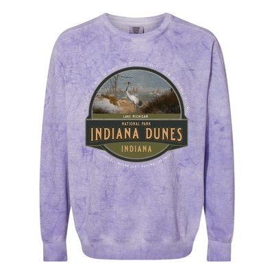 Indiana Dunes National Park Lake Michigan Beach Trails Colorblast Crewneck Sweatshirt