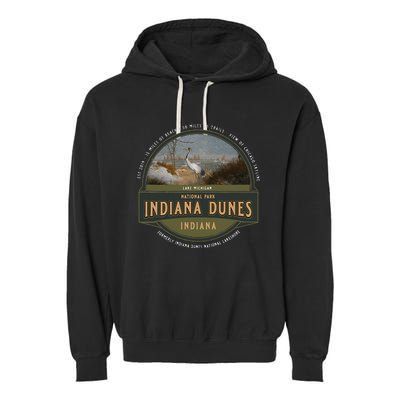 Indiana Dunes National Park Lake Michigan Beach Trails Garment-Dyed Fleece Hoodie