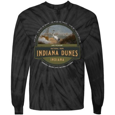 Indiana Dunes National Park Lake Michigan Beach Trails Tie-Dye Long Sleeve Shirt