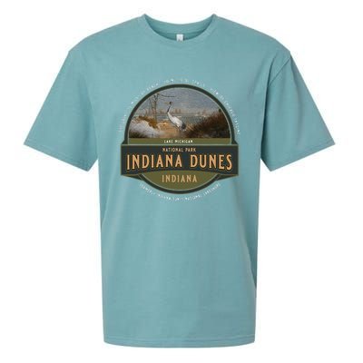 Indiana Dunes National Park Lake Michigan Beach Trails Sueded Cloud Jersey T-Shirt