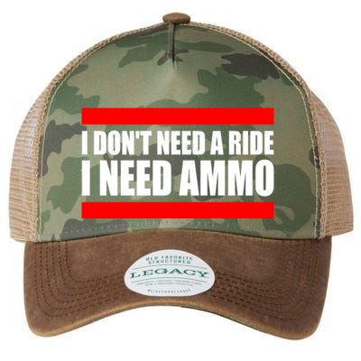 I Don't Need A Ride, I Need Ammo Ammunition Ukraine Legacy Tie Dye Trucker Hat