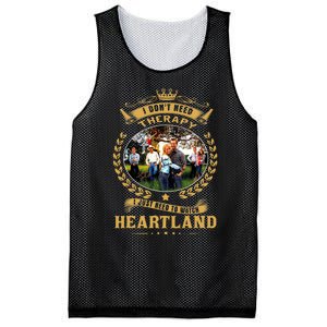 I Don’t Need Therapy I Just Need To Watch Heartland Mesh Reversible Basketball Jersey Tank