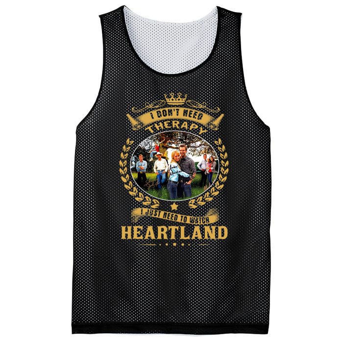 I Don’t Need Therapy I Just Need To Watch Heartland Mesh Reversible Basketball Jersey Tank