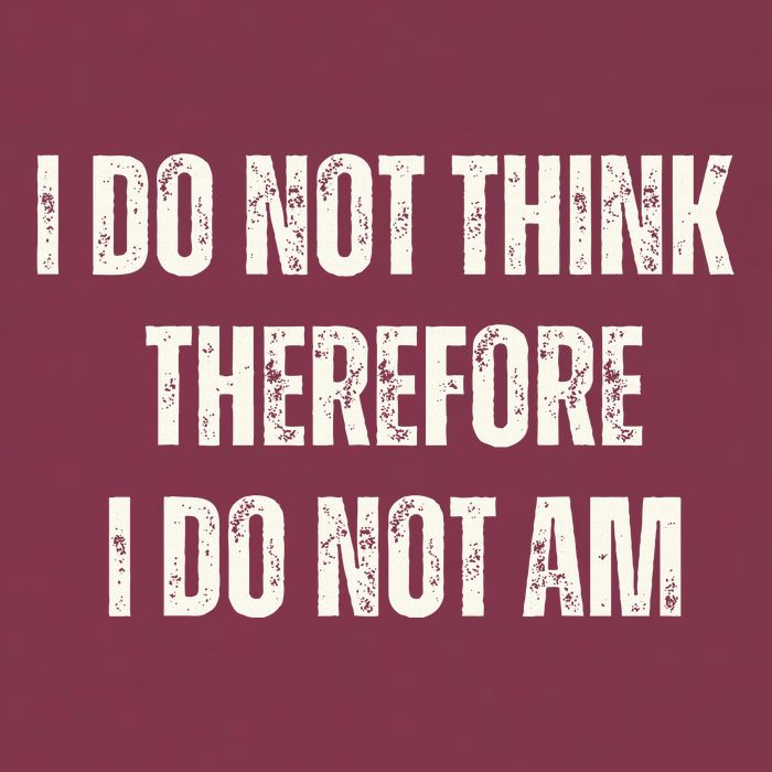 I Do Not Think Therefore I Do Not Am 16oz Travel Tumbler