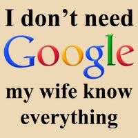 I Don't Need Google My Wife Knows Everything Zip Tote Bag