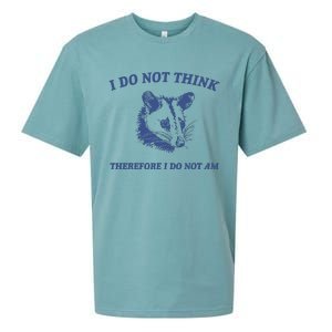 I Do Not Think Possum Weird Meme Funny Possum Sueded Cloud Jersey T-Shirt