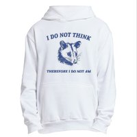 I Do Not Think Possum Weird Meme Funny Possum Urban Pullover Hoodie