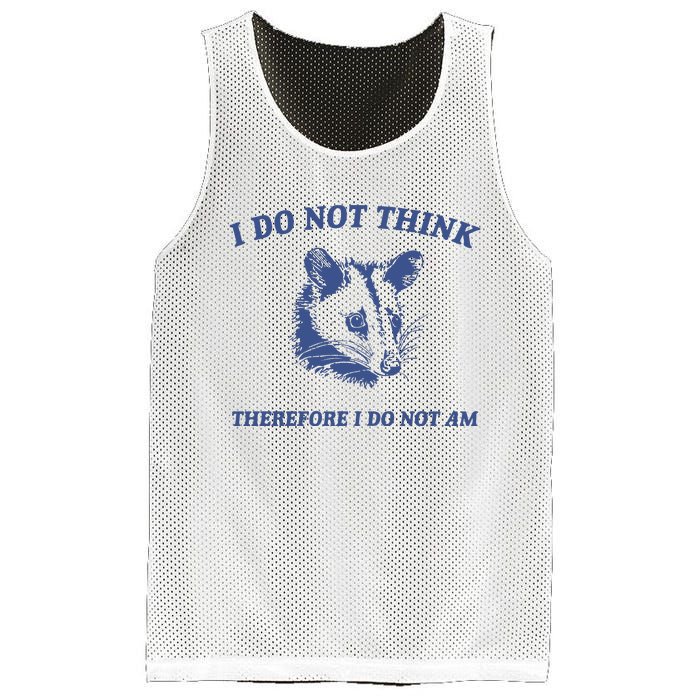 I Do Not Think Possum Weird Meme Funny Possum Mesh Reversible Basketball Jersey Tank