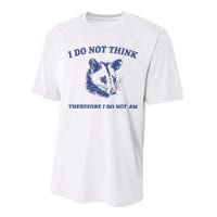 I Do Not Think Possum Weird Meme Funny Possum Performance Sprint T-Shirt