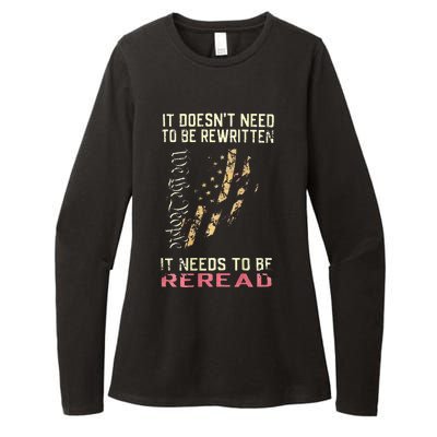 It Doesnt Need To Be Rewritten We The People Womens CVC Long Sleeve Shirt