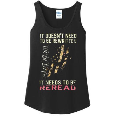 It Doesnt Need To Be Rewritten We The People Ladies Essential Tank