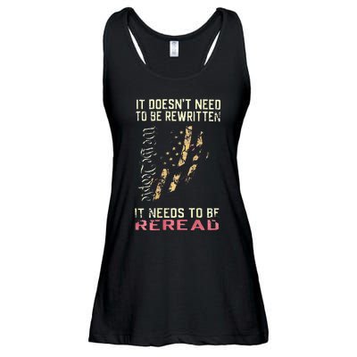 It Doesnt Need To Be Rewritten We The People Ladies Essential Flowy Tank