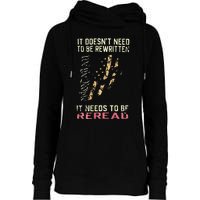 It Doesnt Need To Be Rewritten We The People Womens Funnel Neck Pullover Hood