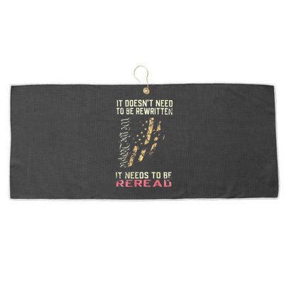 It Doesnt Need To Be Rewritten We The People Large Microfiber Waffle Golf Towel