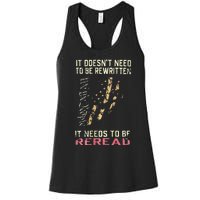 It Doesnt Need To Be Rewritten We The People Women's Racerback Tank