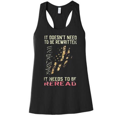 It Doesnt Need To Be Rewritten We The People Women's Racerback Tank