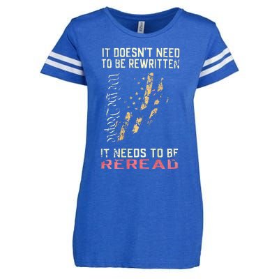 It Doesnt Need To Be Rewritten We The People Enza Ladies Jersey Football T-Shirt