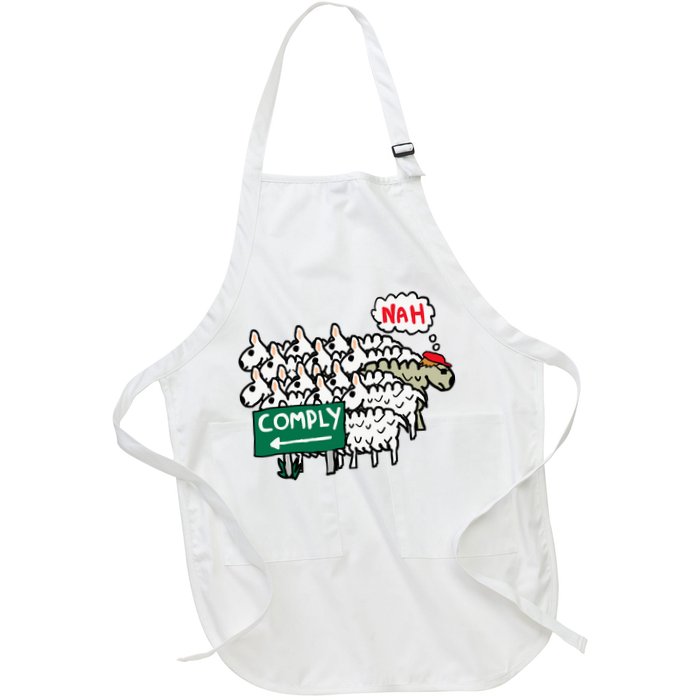 I Do Not Comply Full-Length Apron With Pockets