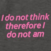 I Do Not Think Therefore I Do Not Am Vector Backpack
