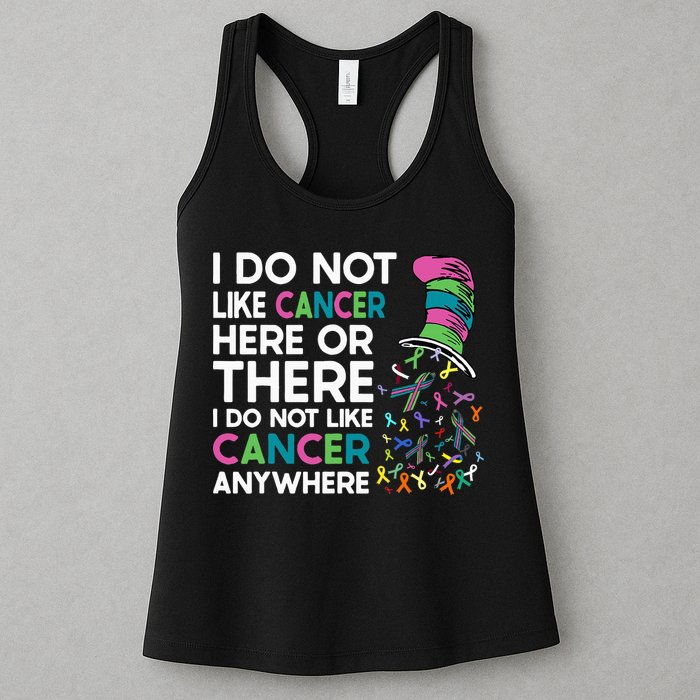 I Do Not Like Cancer Here Or There I Do Not Like Cancer Womens Tank Top