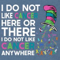 I Do Not Like Cancer Here Or There I Do Not Like Cancer Garment-Dyed Sweatshirt