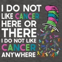 I Do Not Like Cancer Here Or There I Do Not Like Cancer Vector Backpack