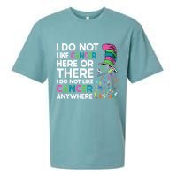I Do Not Like Cancer Here Or There I Do Not Like Cancer Sueded Cloud Jersey T-Shirt