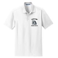 I Do Not Think Therefore I Do Not Am Raccoon Philosopher Dry Zone Grid Polo