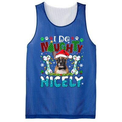 I Do Naughty Nicely Xmas Santa French Bulldog Costume Owner Gift Mesh Reversible Basketball Jersey Tank