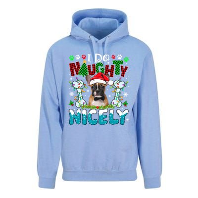 I Do Naughty Nicely Xmas Santa French Bulldog Costume Owner Gift Unisex Surf Hoodie