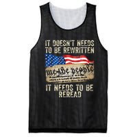 It Doesnt Need To Be Rewritten Constitution Flag Usa Mesh Reversible Basketball Jersey Tank