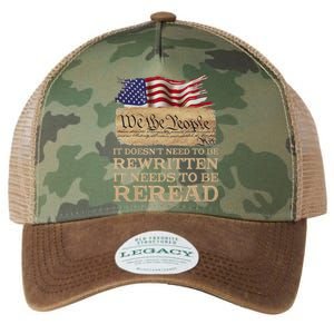 It DoesnT Need To Be Rewritten It Needs To Be Reread Legacy Tie Dye Trucker Hat