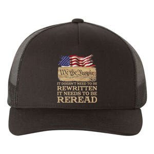 It DoesnT Need To Be Rewritten It Needs To Be Reread Yupoong Adult 5-Panel Trucker Hat