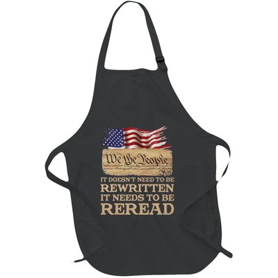 It DoesnT Need To Be Rewritten It Needs To Be Reread Full-Length Apron With Pockets