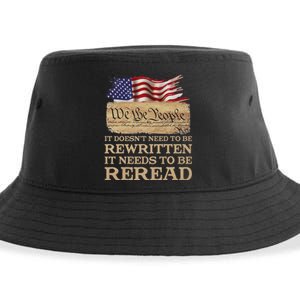 It DoesnT Need To Be Rewritten It Needs To Be Reread Sustainable Bucket Hat