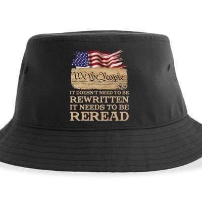 It DoesnT Need To Be Rewritten It Needs To Be Reread Sustainable Bucket Hat