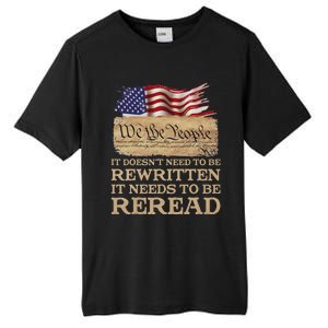 It DoesnT Need To Be Rewritten It Needs To Be Reread Tall Fusion ChromaSoft Performance T-Shirt