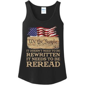 It DoesnT Need To Be Rewritten It Needs To Be Reread Ladies Essential Tank