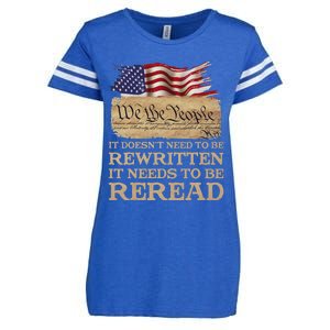 It DoesnT Need To Be Rewritten It Needs To Be Reread Enza Ladies Jersey Football T-Shirt