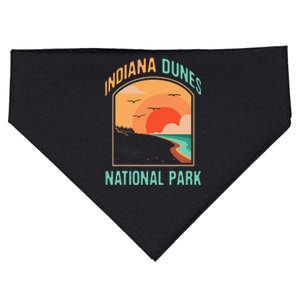 Indiana Dunes National Park Us Gift USA-Made Doggie Bandana