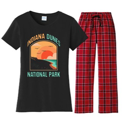 Indiana Dunes National Park Us Gift Women's Flannel Pajama Set